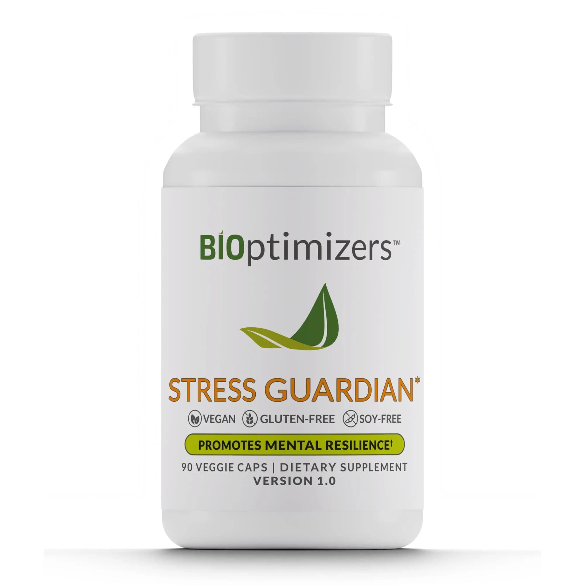 BIOptimizers Stress Guardian 90 Capsules | Stress Support Supplement for Mental Clarity & Resilience - main product image