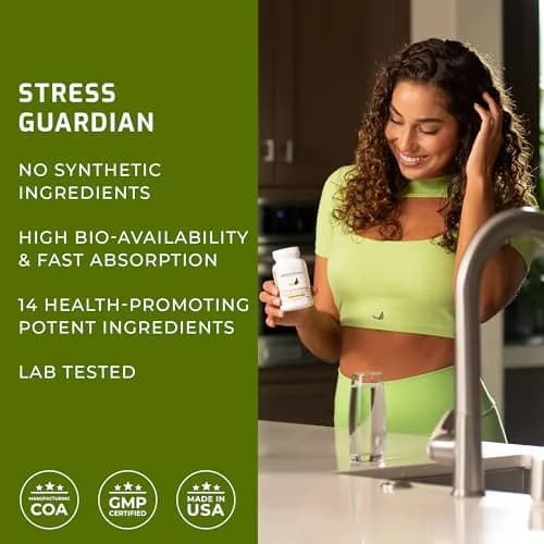 BIOptimizers Stress Guardian 90 Capsules | Stress Support Supplement for Mental Clarity & Resilience thumbnail 5