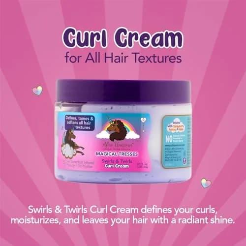 MAGICAL TRESSES Afro Unicorn Curl Cream 4 Fl Oz (3 Pack) | Defines & Softens Curly, Coily, Wavy Hair thumbnail 3