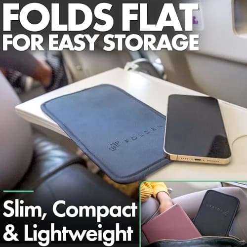 Flight Flap Airplane Phone Holder - Foldable Phone Stand for Plane Travel | Flexible, Durable & Compact thumbnail 4