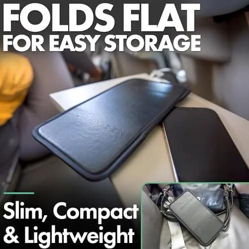 Flight Flap Airplane Phone Holder - Foldable Phone Stand for Plane Travel | Flexible, Vegan Leather, Universal Compatibility thumbnail 8