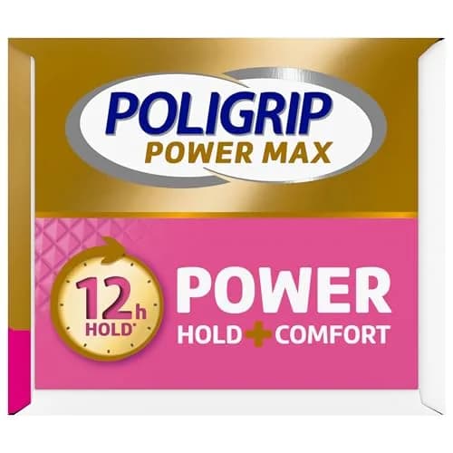 Poligrip Denture Adhesive Power Max Hold Plus Comfort | 4 Tubes 2.2 Oz Each thumbnail 8