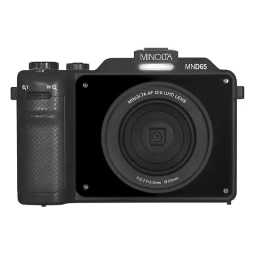Minolta MND65 56MP Digital Camera 32GB Kit | 4K 60FPS Video, 18X Zoom, Dual-Lens Selfie thumbnail 2