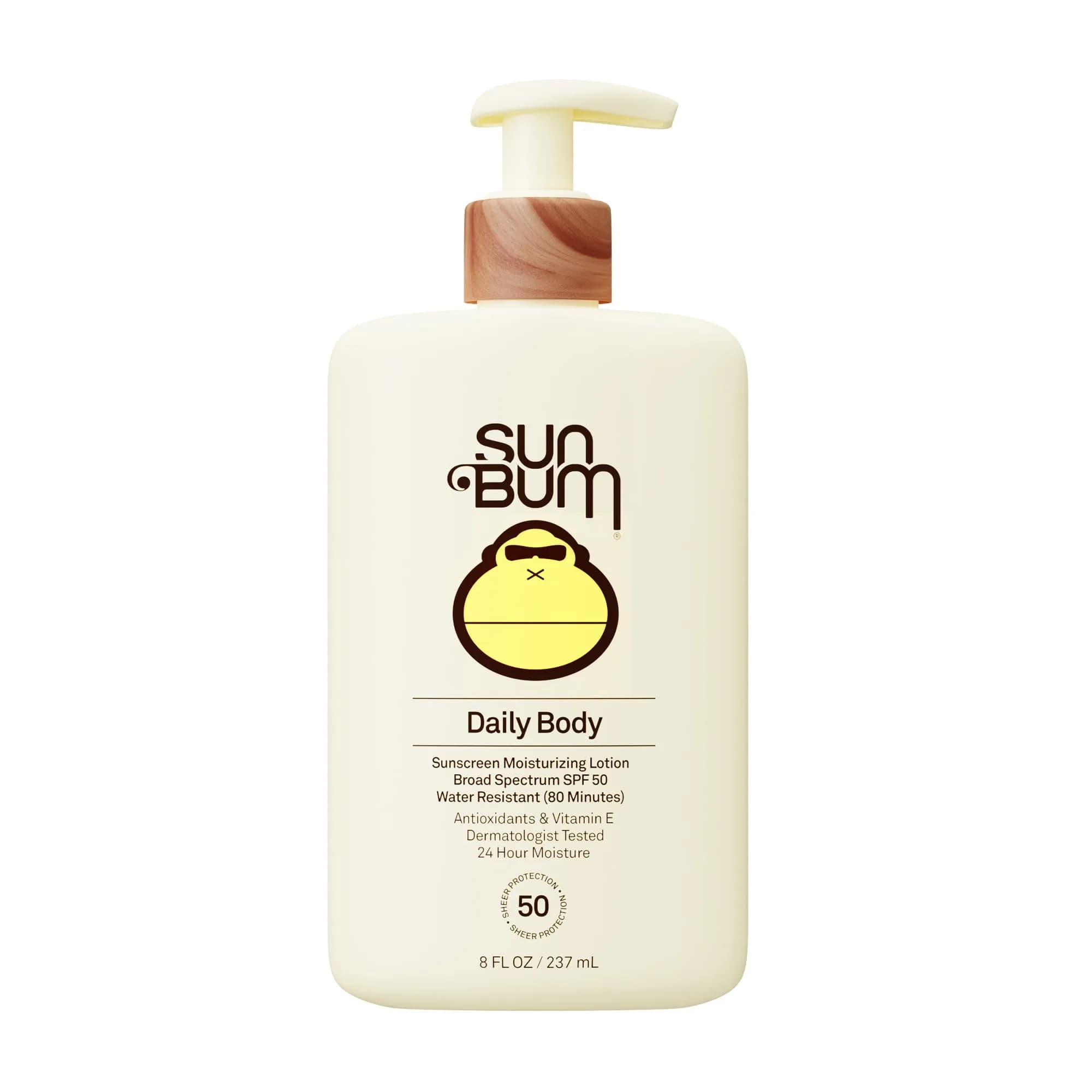 Sun Bum Daily SPF 50 Sunscreen Body Lotion with Vitamin E 237ml (8 Fl Oz) | Broad Spectrum Protection — Pack of 1
