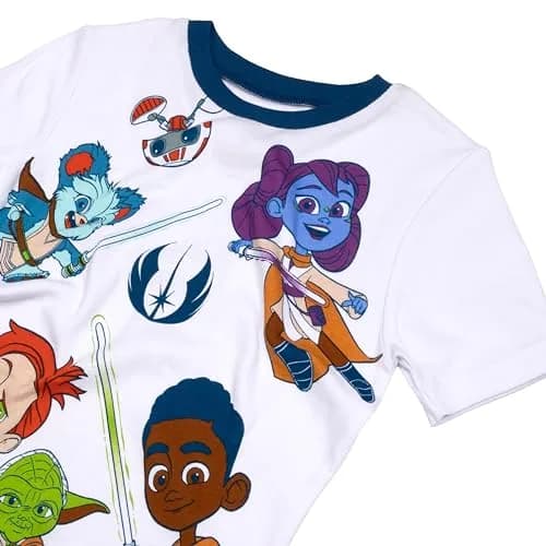 STAR WARS Young Jedi Kids' 2-Piece Snug-Fit Cotton Pajama Set, THE FORCE IS WITH US, 8 | Comfortable & Soft for Kids thumbnail 3