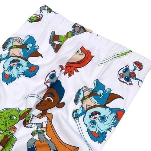 STAR WARS Young Jedi Kids' 2-Piece Snug-Fit Cotton Pajama Set, Size 6 | Officially Licensed Lucas Merchandise thumbnail 2