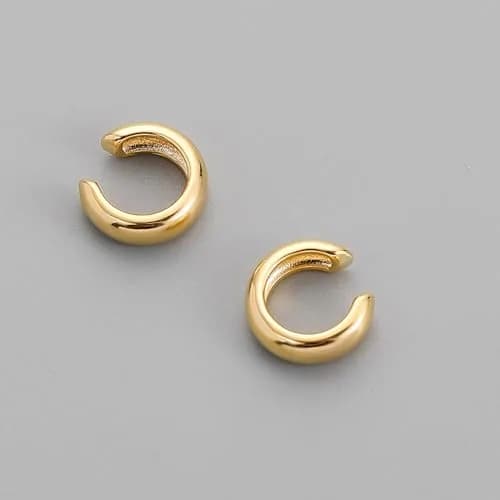 KummerSaprk Ear Cuffs Non Piercing Chunky Gold Fake Earrings Adjustable | Trendy Cartilage Jewelry thumbnail 5
