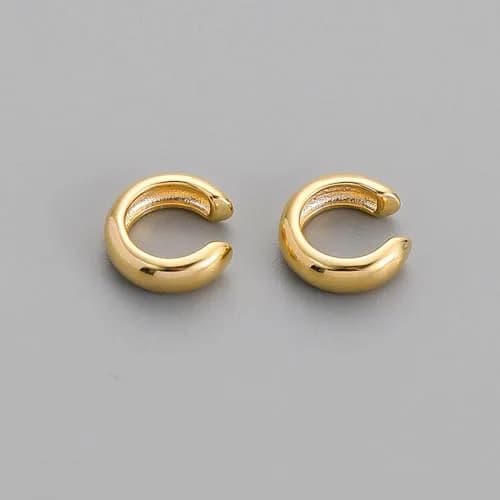 KummerSaprk Ear Cuffs Non Piercing Chunky Gold Fake Earrings Adjustable | Trendy Cartilage Jewelry thumbnail 6