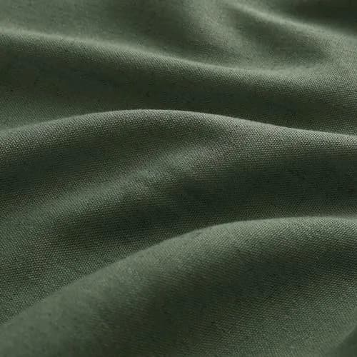 Aersas Olive Green Pinch Pleated Linen Curtains 84 Inches Long (2 Panels, 40"W x 84"L Each) | Light Filtering Boho Forest Hunter Moss Sheer Green Curtain thumbnail 4