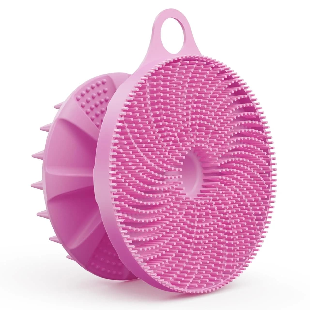 BEAUTAIL Silicone Body Scrubber Gentle Exfoliating Shower Brush for Body Black 1 Pc — Type2-lilac 1 Pc