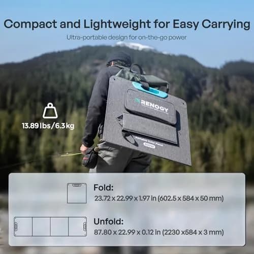 Renogy 200W Portable Solar Panel for Power Stations | 25% Efficiency, Lightweight & Foldable thumbnail 3