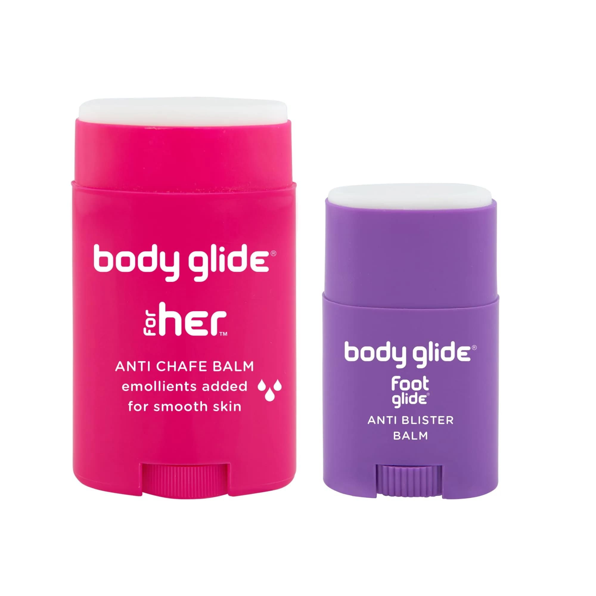 Body Glide For Her & Foot Glide Gift Set | 1.5oz Anti Chafing Stick & 0.8oz Blister Prevention Stick | 2.3oz Total — Gift Set