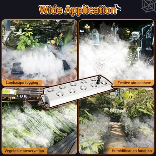 Toriexon Ultrasonic Mist Fogger 10 Heads | 7000ml/H, Stainless Steel, IP67 Waterproof thumbnail 8