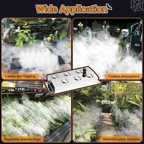 Toriexon Ultrasonic Mist Maker Fogger 6 Heads | 5000ml/H Outdoor Fogger for Gardens & Ponds thumbnail 9