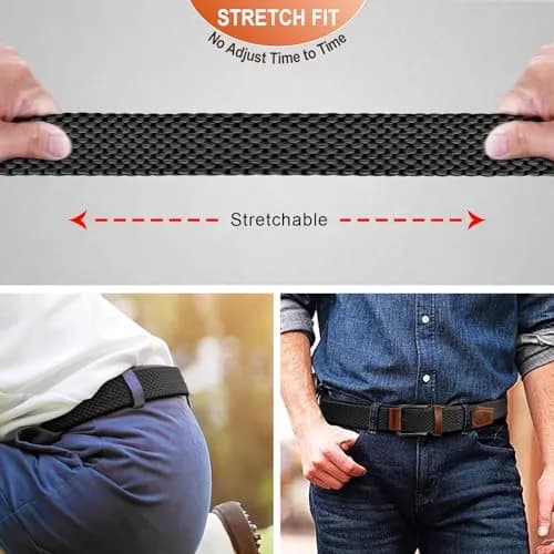 BULLIANT Reversible Stretch Braided Web Belt 1 3/8" | Modern Casual Style for Men thumbnail 7