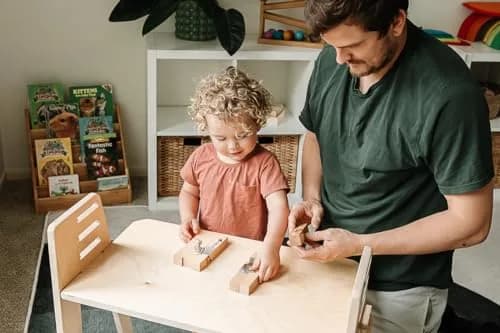 Montessori & Me Wooden Animal Chunky Puzzles for Toddlers 2+ Years - 4-in-1 Safari Animal Block Puzzle Toy | Educational STEM Learning thumbnail 6