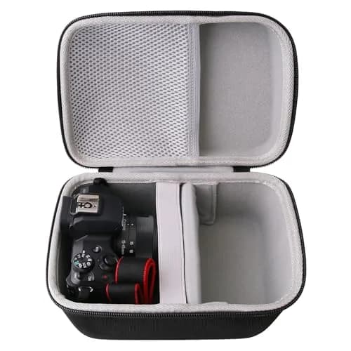 JINMEI Hard EVA Camera Carrying Case for Panasonic Lumix GX85/G7 & Sony Alpha a6400/a6700/a6100 (Large, Black) | Protects Against Shocks & Dust thumbnail 5