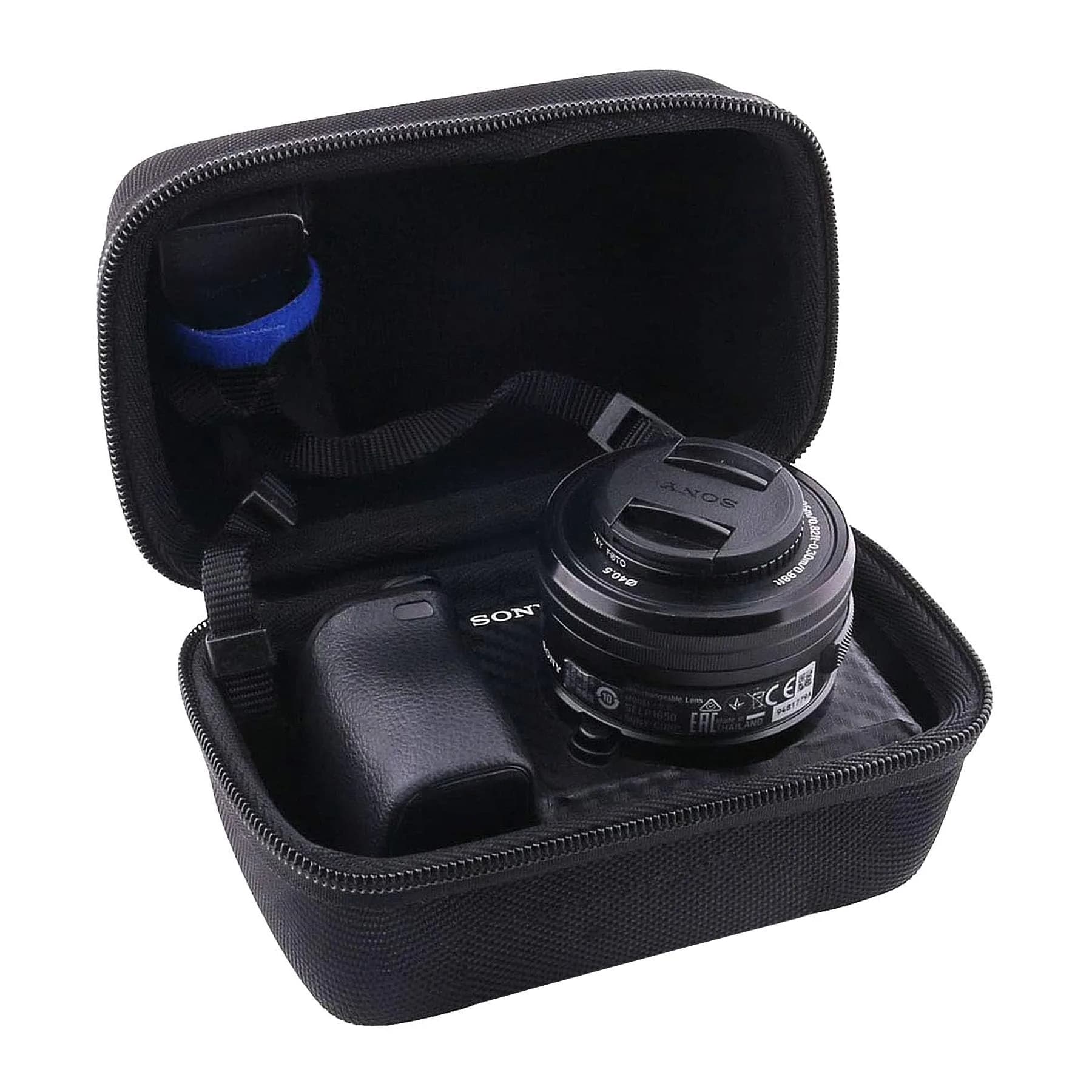 JINMEI Hard EVA Camera Case for Panasonic Lumix GX85/G7/Sony a6400/a6700/a6100 with 12-32mm/14-42mm/16-50mm Lens, Small Black — Small