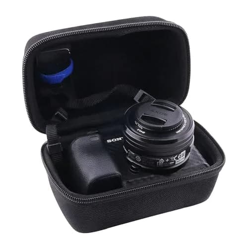JINMEI Hard EVA Camera Case for Panasonic Lumix GX85/G7/Sony a6400/a6700/a6100 with 12-32mm/14-42mm/16-50mm Lens, Small Black thumbnail 1