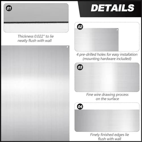 Yaocom Stainless Steel Backsplash 24x30 Inch | Protects Walls from Splatter thumbnail 3