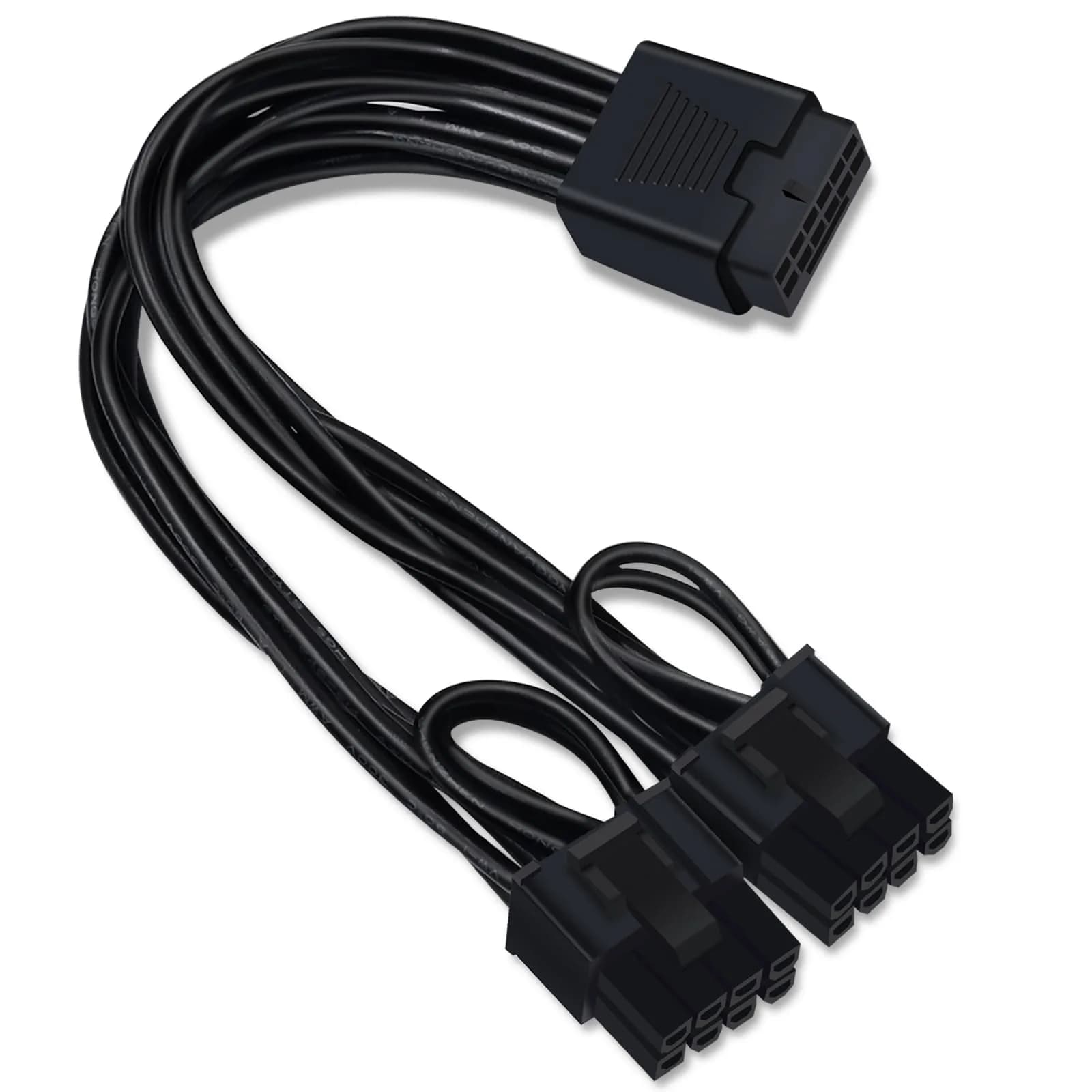 COMeap 16 Pin to Dual 8 Pin PCIe Conversion Cable 18cm (7in) | Powers GPUs with 12VHPWR PSU Ports - main product image