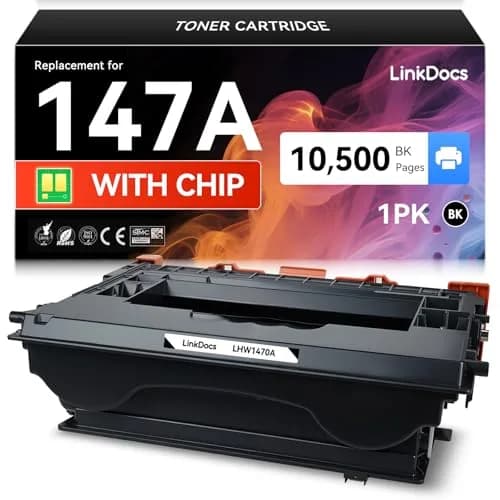 LinkDocs 147A Toner Cartridge Black (10,500 Pages) | High-Quality Laser Printer Toner for HP Enterprise thumbnail 1