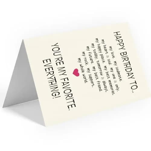 WowBefun Funny Birthday Card for Husband Boyfriend Him | 12.7 x 17.8 cm (5x7 Inch) thumbnail 3