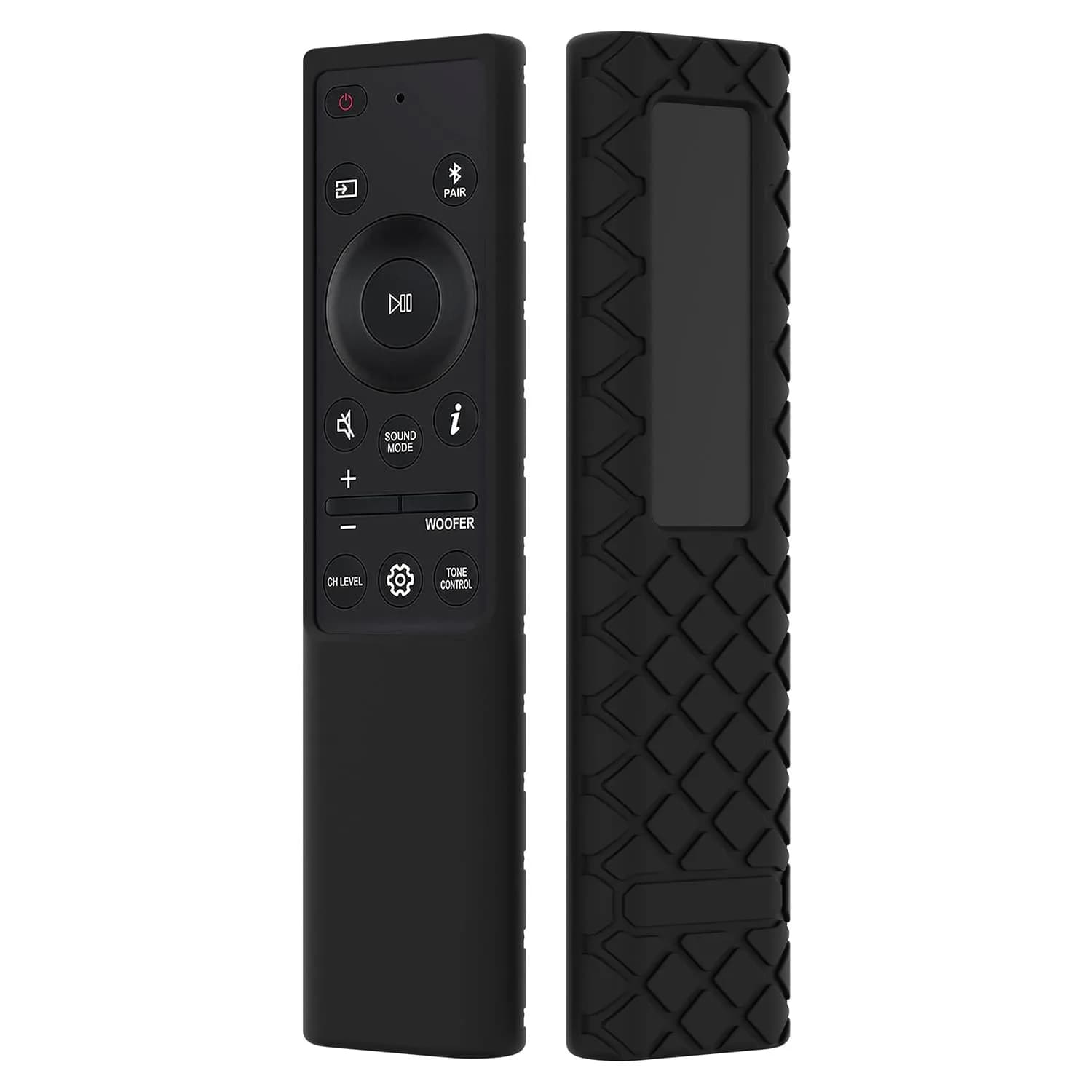 JCMOYUTY Silicone Remote Cover for Samsung Soundbar HW-Q60C & More | Full Protection & Glow