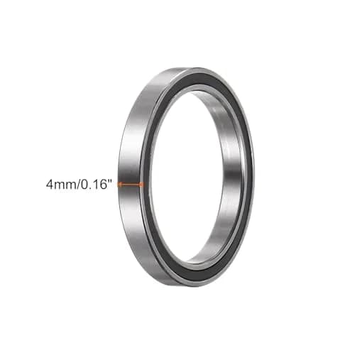 uxcell Deep Groove Ball Bearing 25x32x4mm Double Sealed Chrome Steel | Low Noise, High Support thumbnail 3