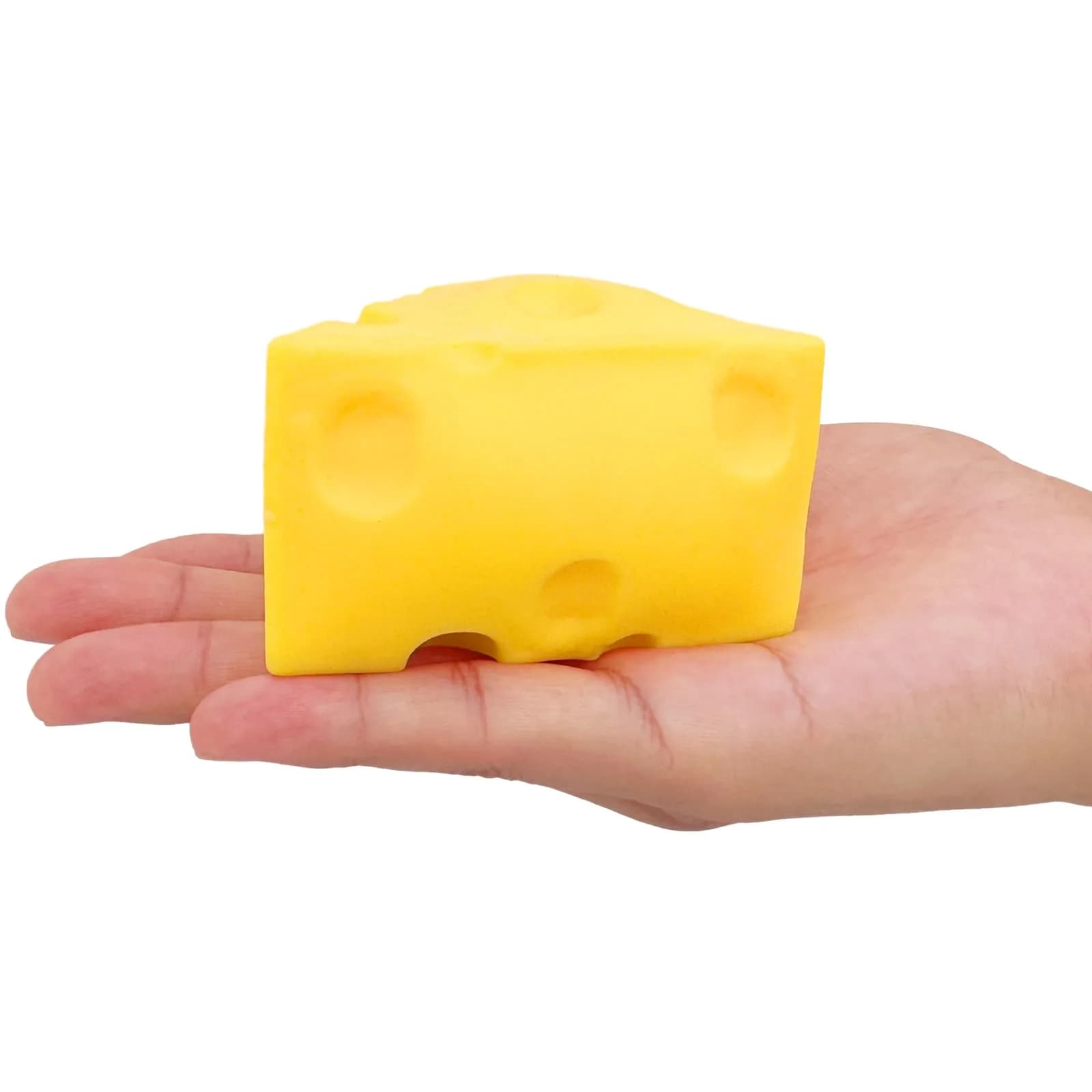 funnysquee Cheese Squishies Stress Relief Toy | Soft, Non-Toxic Rubber, 1 Pc, Ideal for Kids & Adults - main product image