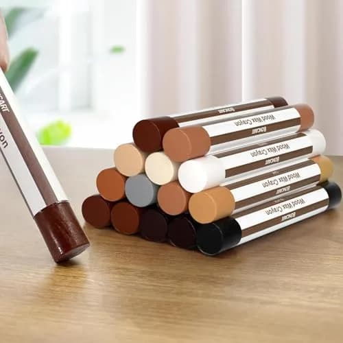 Boncart Wood Filler Sticks 12 Colors | Repair Scratches, Scuffs, Cracks, and Nail Holes on Wood Furniture, Floors, Cabinets, Tables, and Doors thumbnail 1