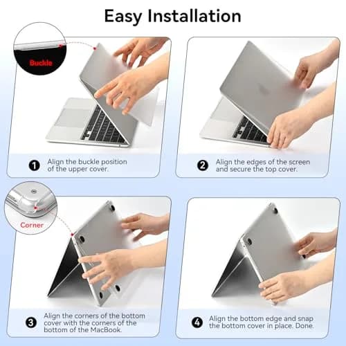 EooCoo Case for MacBook Air 15 inch | Ultra Clear Matte Cover with Precise Fit thumbnail 8