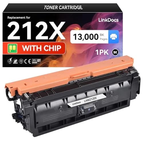 LinkDocs 212X Black Toner Cartridge 13000 Pages (1-Pack) | High-Yield Remanufactured for HP Enterprise Printers thumbnail 1