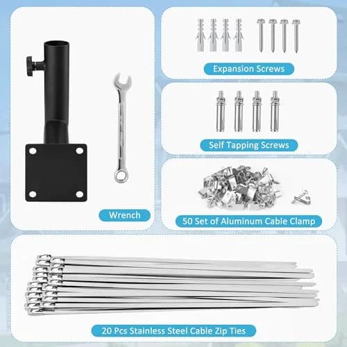 Arinster Starlink Short Wall Mount Kit for Gen 2 Dish | 1.05 kg (2.3 lb) Steel Bracket thumbnail 3