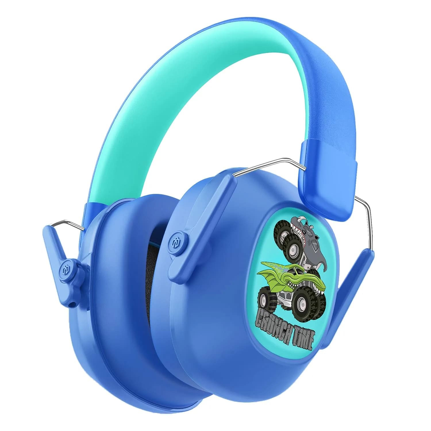iClever EM01 Noise Cancelling Headphones for Kids Adults, SNR 29dB EarMuffs | Certified Safety & Comfort — Q-monster Jam Blue