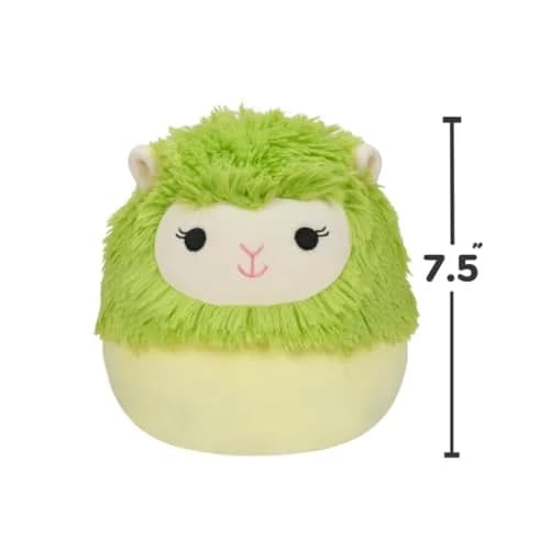 Squishmallows 7.5-Inch Cavaleri Lime Green Alpaca Plush | Soft, Collectible Toy for Kids & Teens thumbnail 3