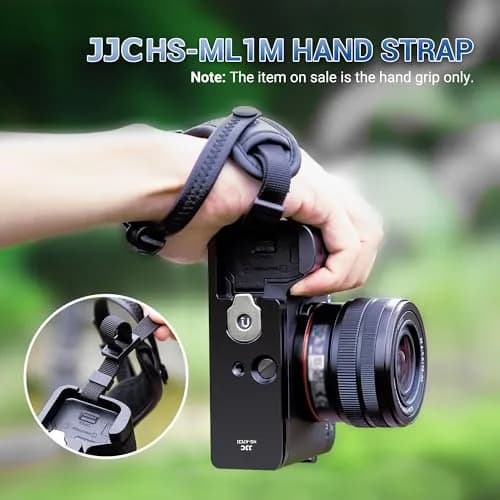 JJC Black Camera Hand Grip for Sony A7CII A7CR | Arca-Type Quick Release Plate & AirTag Compartment thumbnail 6
