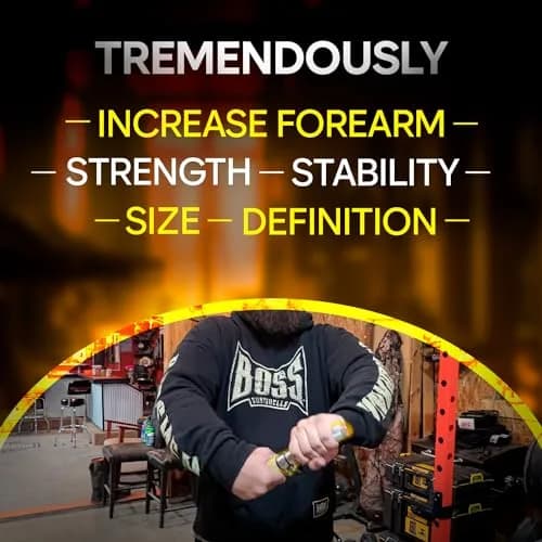 GRIPZILLA Dynamo Forearm Strengthener and Wrist Roller with Adjustable Resistance | 0.798 kg (1.76 lb) thumbnail 7