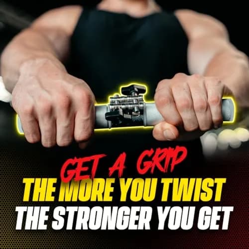 GRIPZILLA Dynamo Forearm Strengthener and Wrist Roller with Adjustable Resistance | 0.798 kg (1.76 lb) thumbnail 2