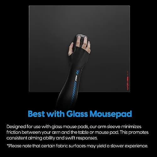 Pulsar Gaming Gears Finger Long Gaming Arm Sleeve X-Large Black | Smoothness & Reduced Friction thumbnail 4
