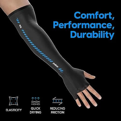 Pulsar Gaming Gears Finger Long Gaming Arm Sleeve X-Large Black | Smoothness & Reduced Friction thumbnail 3