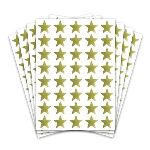 TownStix Gold Foil Star Metallic Stickers 4000 Pack | Bulk Craft Supplies thumbnail 1