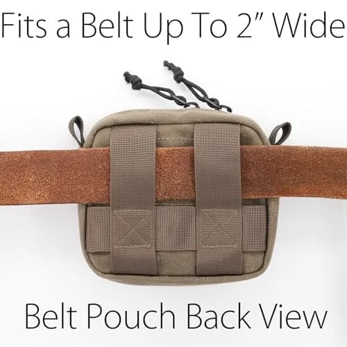 diodrio Waxed Canvas Belt Pouch Small | Water Resistant EDC Bag for Men & Women thumbnail 6