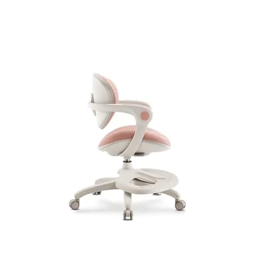 2xhome Kids Desk Chair with Rotating Footrest | Adjustable Seat & Lumbar Support, Pink thumbnail 7