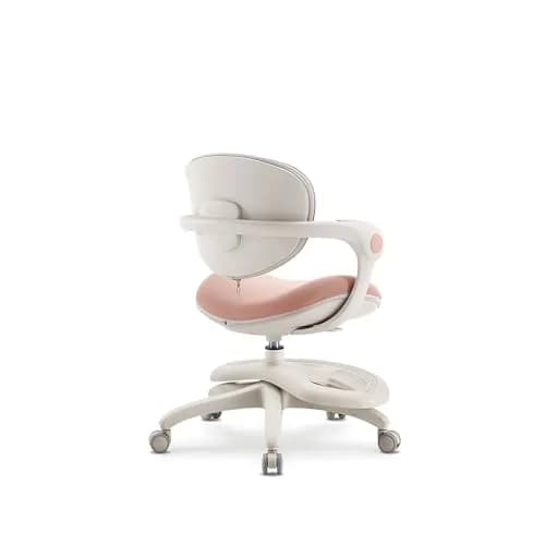 2xhome Kids Desk Chair with Rotating Footrest | Adjustable Seat & Lumbar Support, Pink thumbnail 8