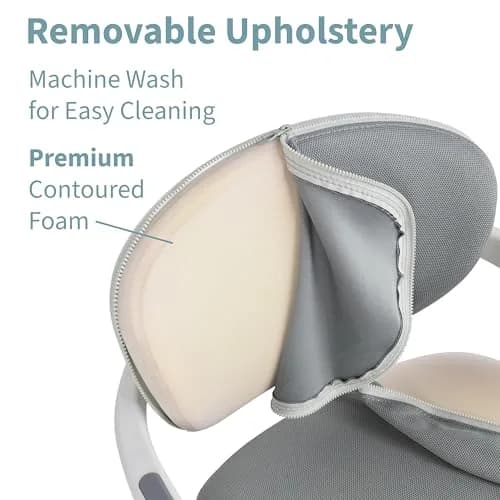 2xhome Kids Ergonomic Desk Chair with Adjustable Cushioned Seat and Back, 20in (51cm) x 14in (36cm) x 33in (84cm) | Supportive & Adjustable thumbnail 4