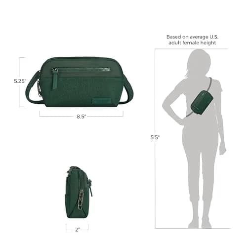 Travelon Anti-Theft Metro Convertible Small Crossbody Bag | RFID & Locking Zippers thumbnail 6
