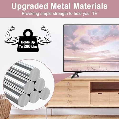 Maozhren Metal TV Stand Legs Replacement for LG 70" 75" TVs | Supports up to 200 lbs thumbnail 4