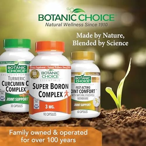 Botanic Choice Super Boron Complex 3mg Bone Support Supplement, 2 Pack | Promotes Bone & Prostate Health thumbnail 7