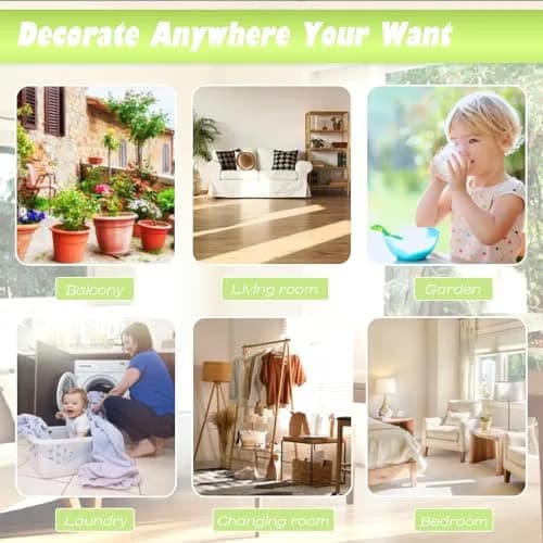 ilclviz Suncatcher Crystal Hanging Sun Catcher Prism 6 pcs | Elegant Rainbow Decor for Windows & Garden thumbnail 8